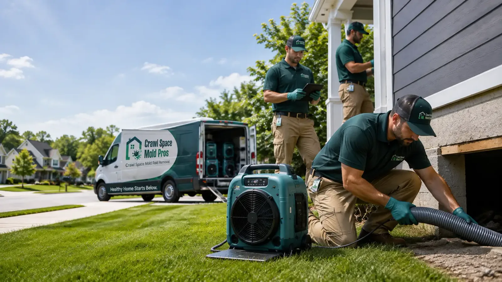 Crawl Space Mold Removal in Leland, IA